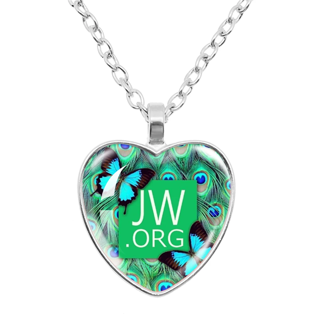 Jw. Org Romantic Flower Jehovah's Witness Heart Pendant Necklace Give Men's And Women's Necklaces Jewelry - Image 3