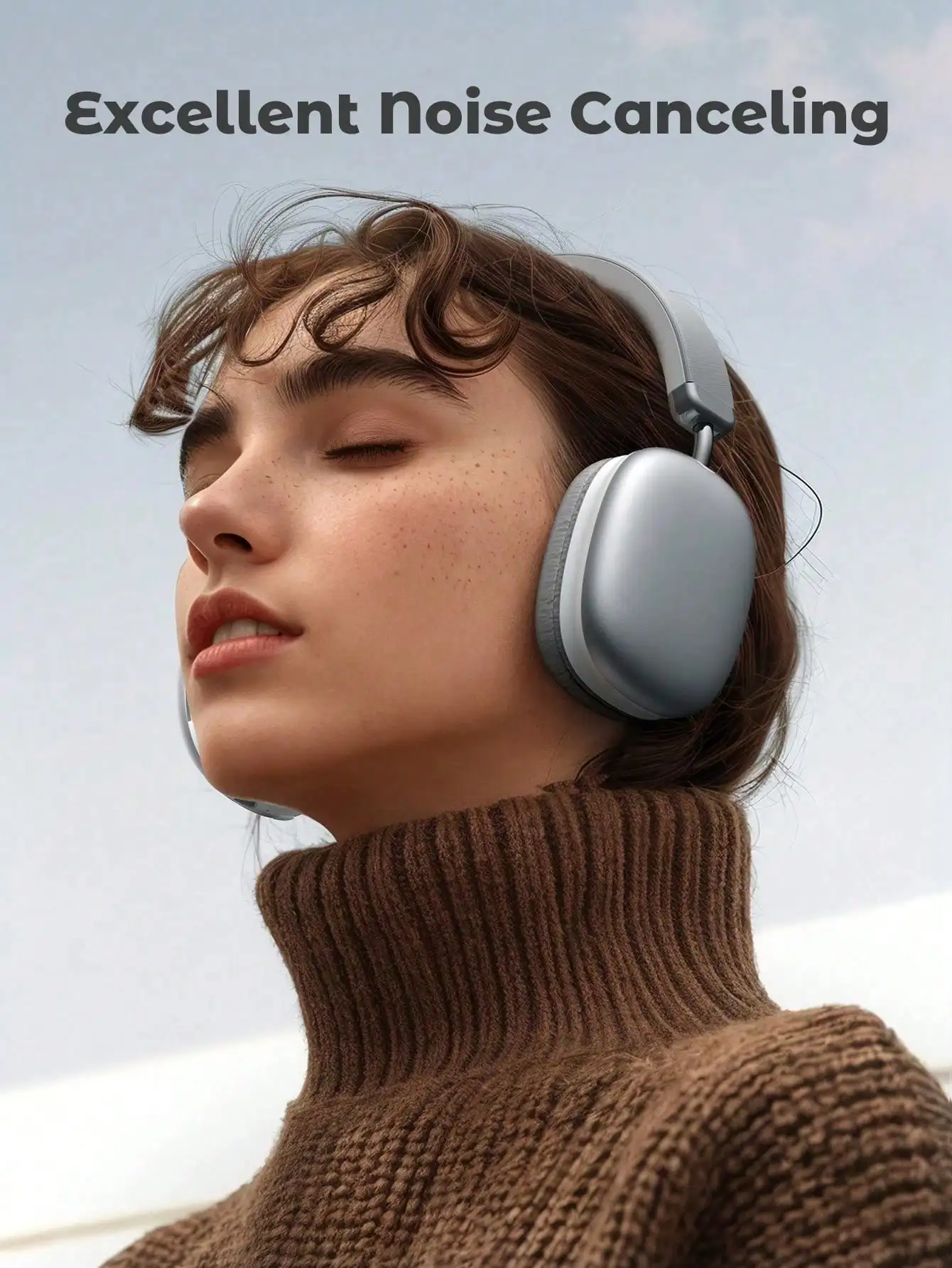 Bluetooth Headphones Over Ear Wireless Headset HiFi Music Gaming Comfortable Mic for iPhone Android PC Travel Sports Gift blue - Image 5