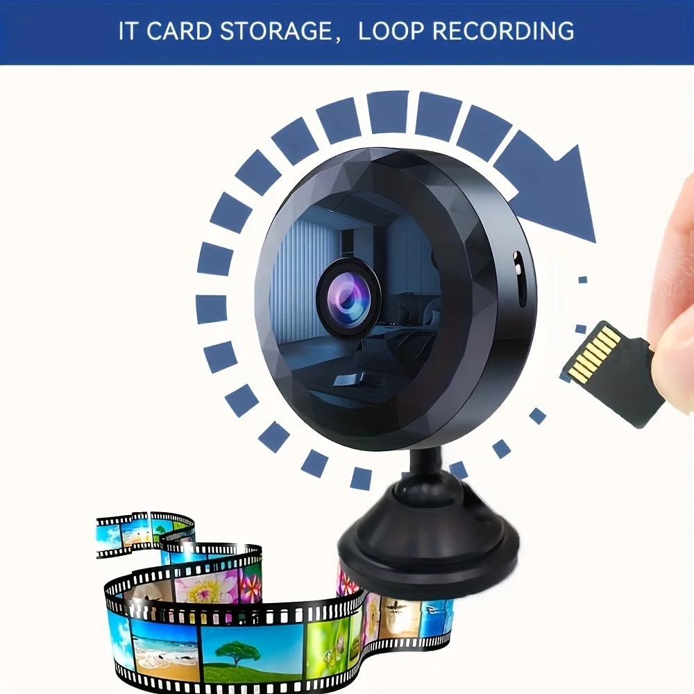 Wireless Mini WiFi Security Camera with Night Vision Motion Detection Rechargeable Battery Easy to Mount & App-Controlled - Image 6