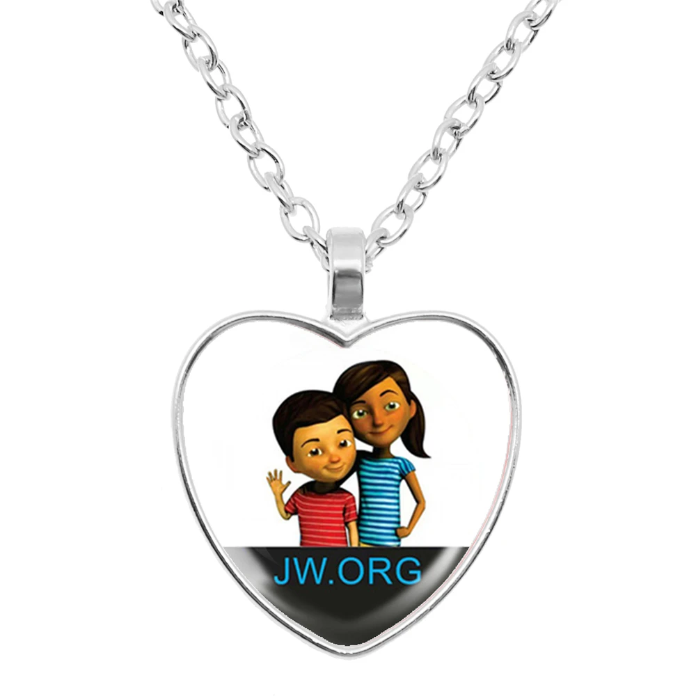 Jw. Org Romantic Flower Jehovah's Witness Heart Pendant Necklace Give Men's And Women's Necklaces Jewelry - Image 15