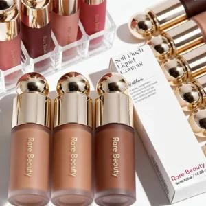 Rare Beauty 3D Face Contour Liquid Bronzer Shade Smooth Highlight Mirror Lasting Natural Nose Shadow Waterproof Brighten Makeup