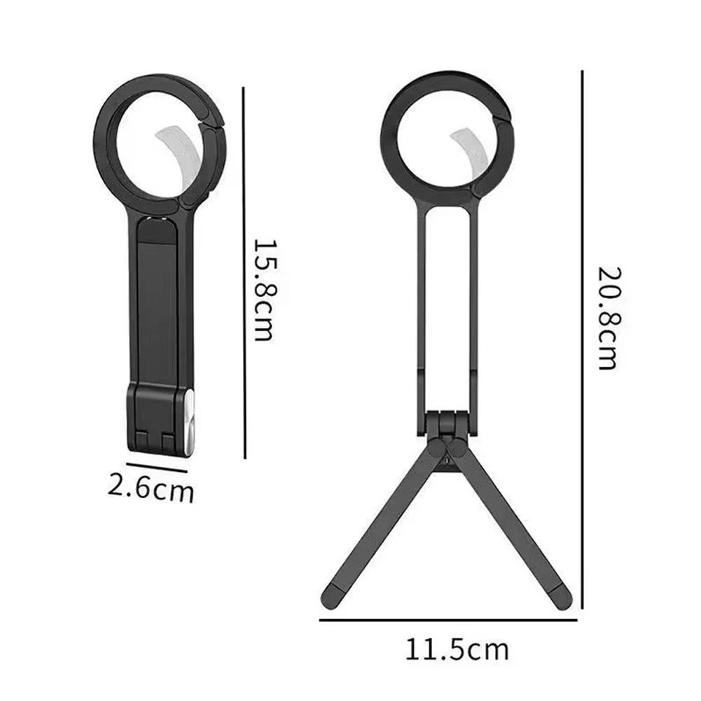 Foldable Phone Tripod Carabiner-Mounted For iPhone 17 16 15 Portable Dual-sided Magnetic Tripod Desk Mount Phone Handle Holder - Image 6