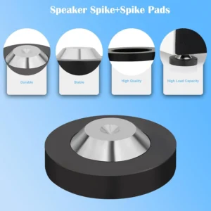 4/8pcsSpeaker Spikes Stand Floor Protectors stainless steel AMP DAC Speaker Stand Base Pad Isolation Feet Improve Sound 39x13mm