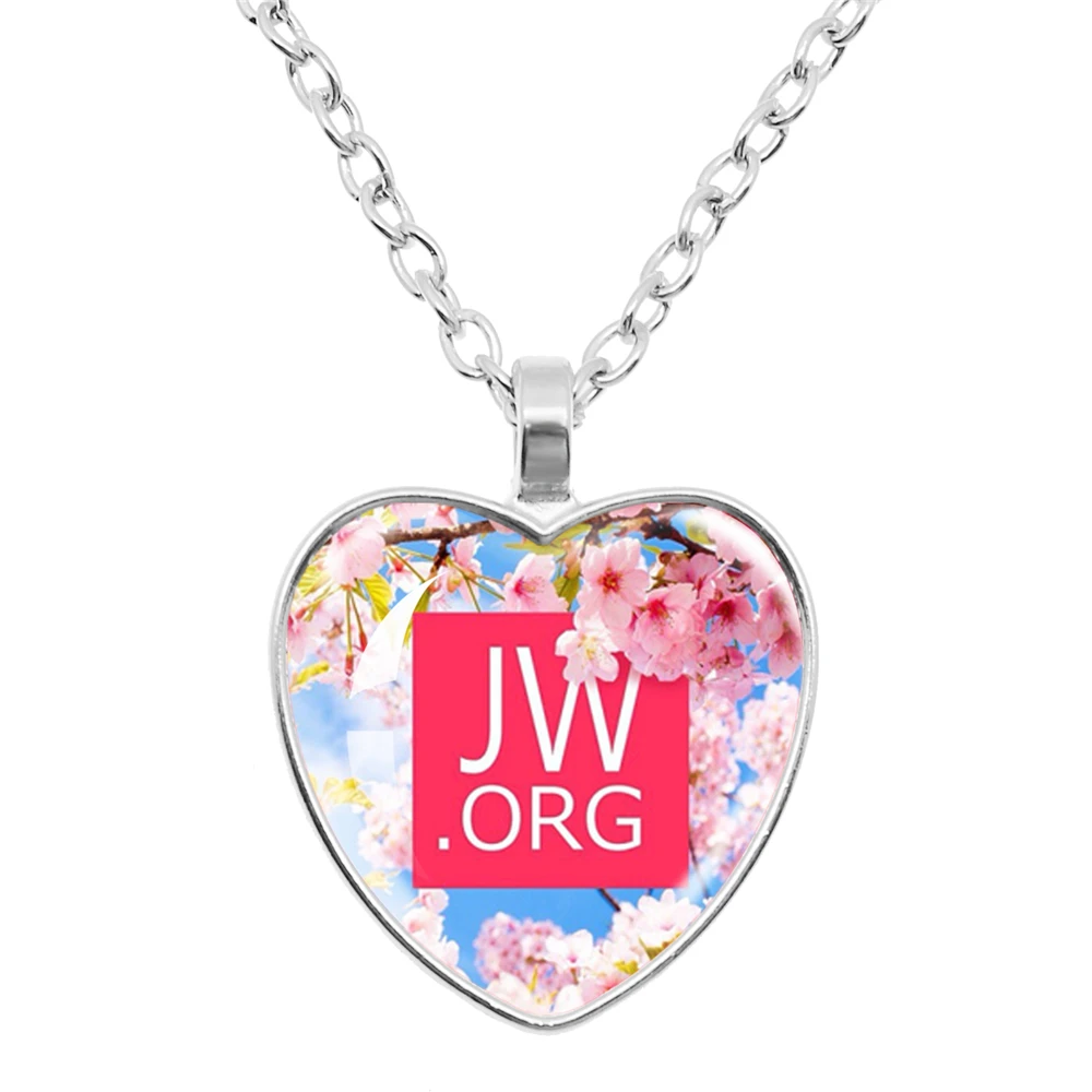 Jw. Org Romantic Flower Jehovah's Witness Heart Pendant Necklace Give Men's And Women's Necklaces Jewelry - Image 16