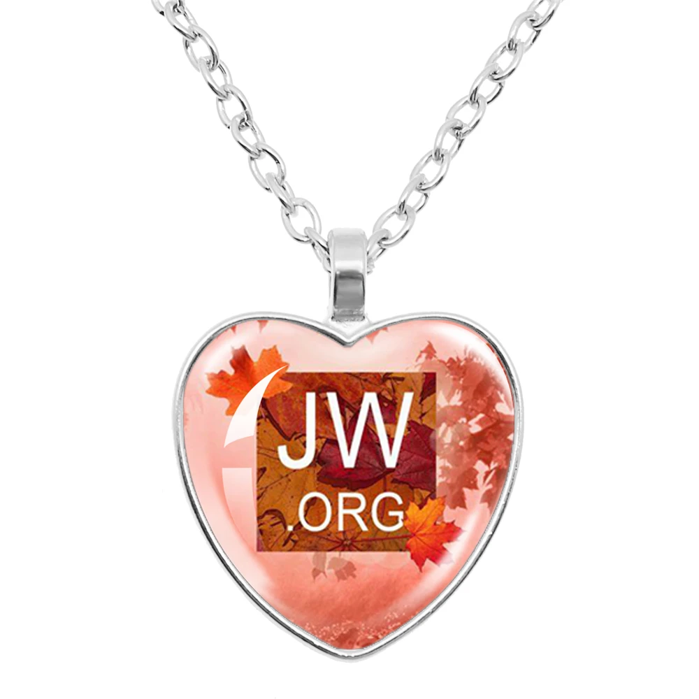 Jw. Org Romantic Flower Jehovah's Witness Heart Pendant Necklace Give Men's And Women's Necklaces Jewelry - Image 6