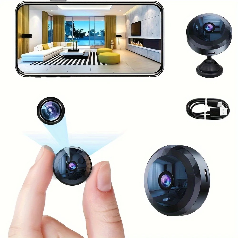 Wireless Mini WiFi Security Camera with Night Vision Motion Detection Rechargeable Battery Easy to Mount & App-Controlled - Image 3