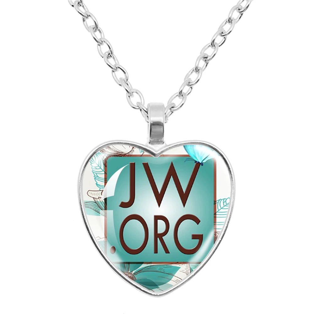 Jw. Org Romantic Flower Jehovah's Witness Heart Pendant Necklace Give Men's And Women's Necklaces Jewelry - Image 7