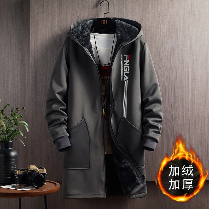 2025 new style Winter jacket men Fashion Trend thicken Coats Men's Casual Loose style Thicken Warm Trench Coat male size M-5XL - Image 3