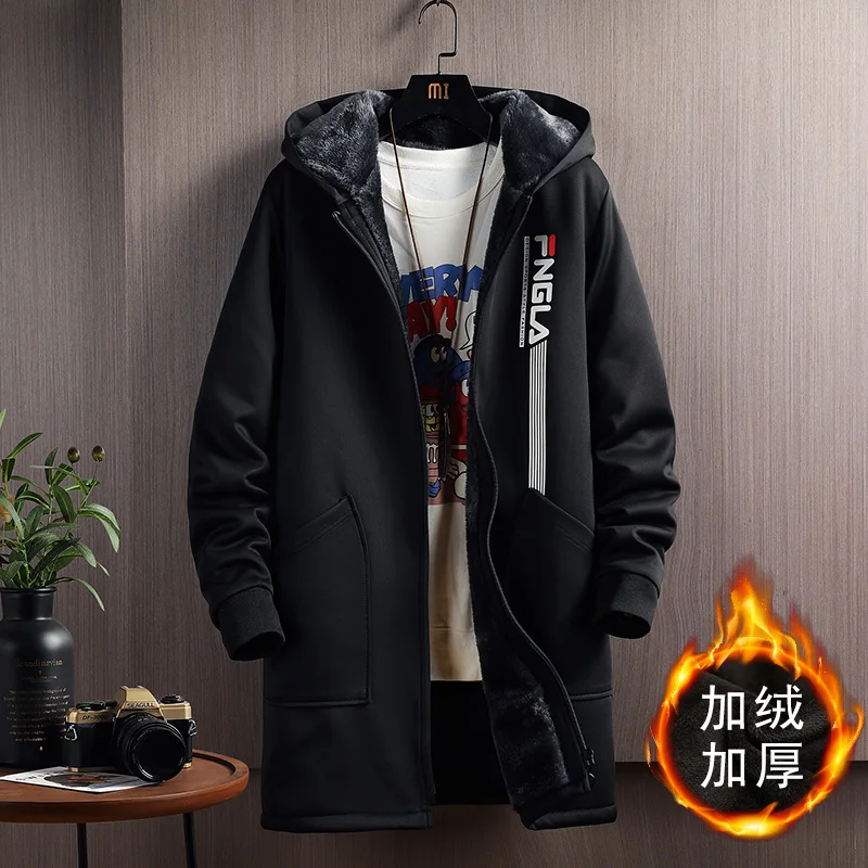 2025 new style Winter jacket men Fashion Trend thicken Coats Men's Casual Loose style Thicken Warm Trench Coat male size M-5XL - Image 2